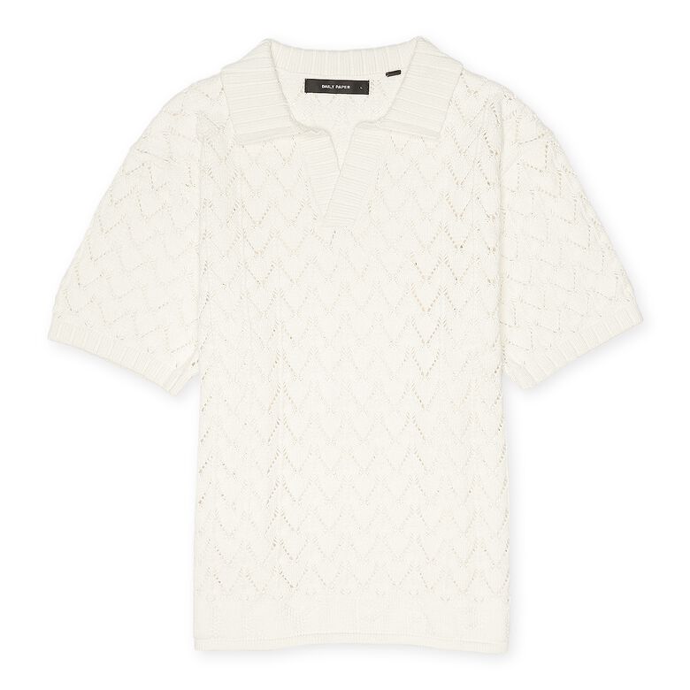 Daily Paper Yinka Knit Polo white
