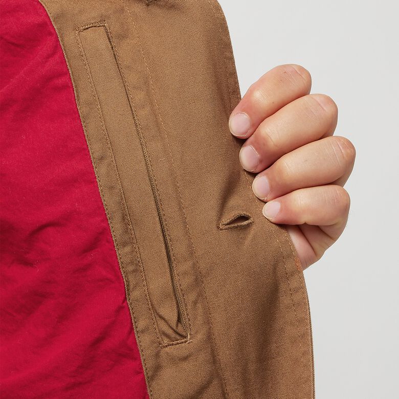 Carhartt WIP Heston Jacket hamilton brown/cherry heavy stone wash