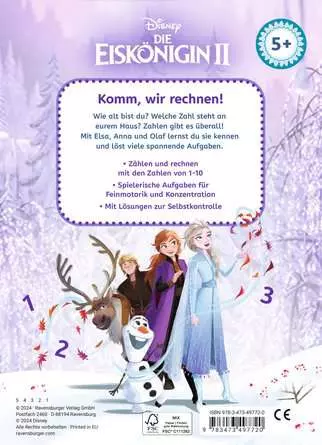 Disney Die Eiskönigin 2 Mein Vorschulblock: Zählen und Rechnen