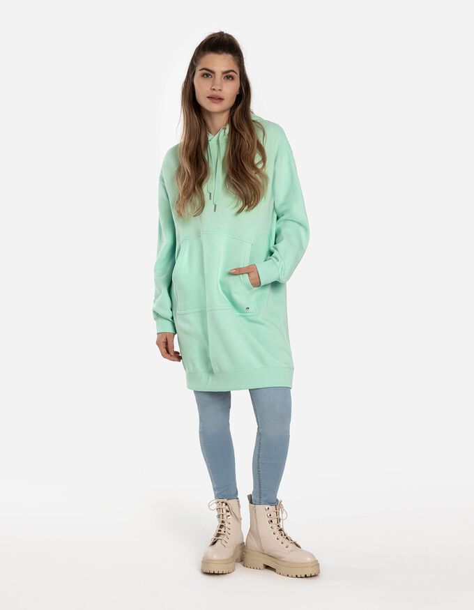 Kleid - Kapuze mit Tunnelzug