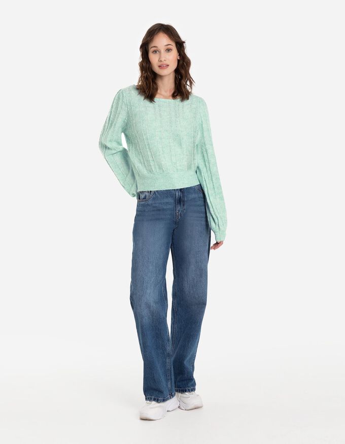 Strickpullover - Puffärmel