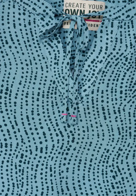 CECIL Printbluse mit Smockdetail