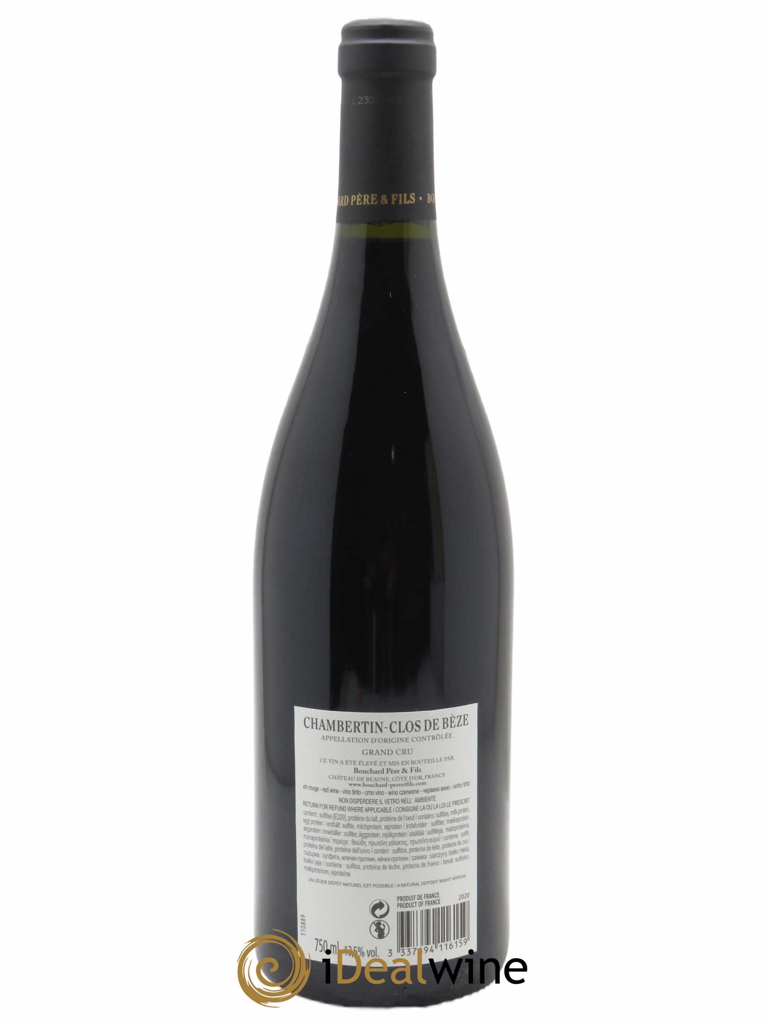 Chambertin Clos de Bèze Grand Cru Bouchard Père & Fils  2020 - Lot de 1 Bouteille