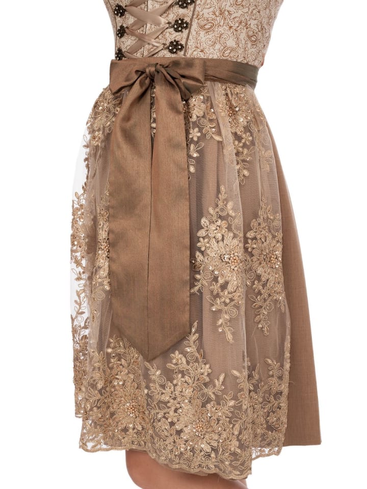 KRÜGER Midi Dirndl 115067 in beige günstig kaufen
