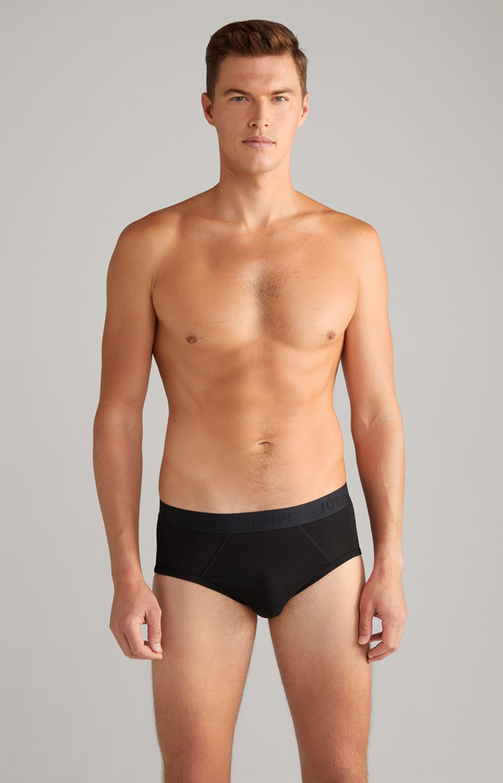 2er-Pack Modal Cotton Stretch Slip in Schwarz