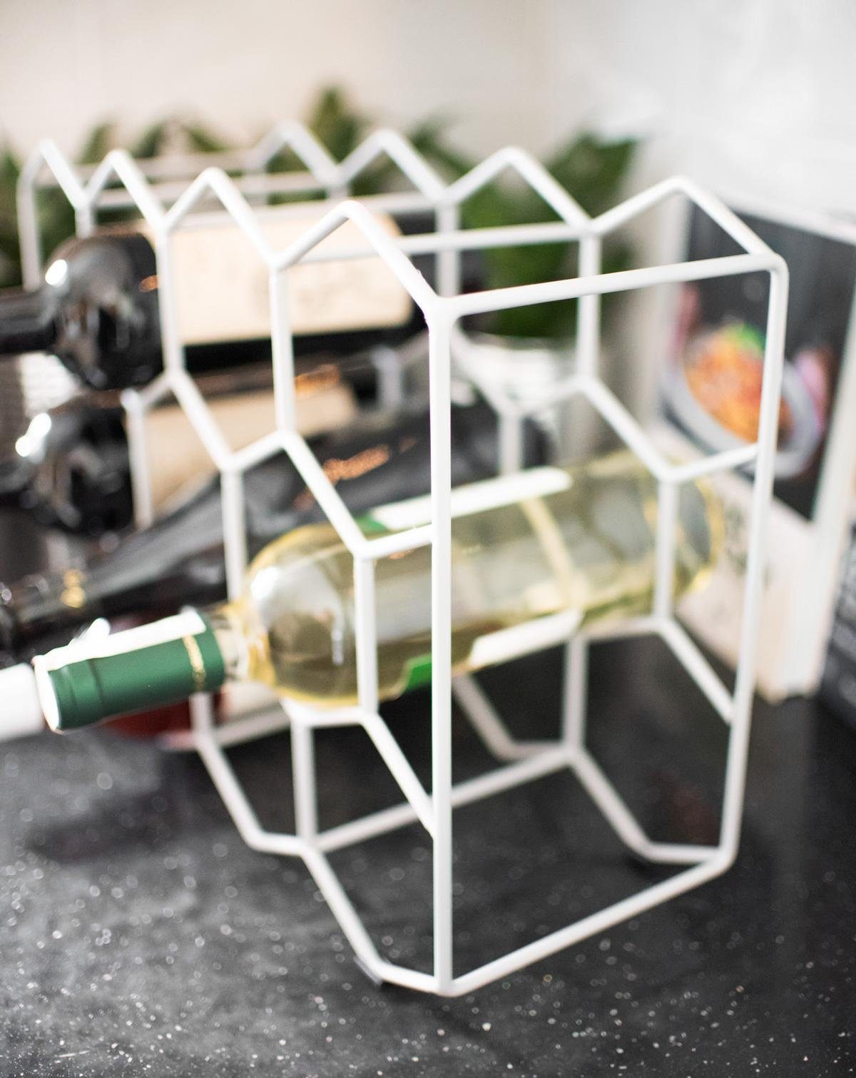 Sendez Weinregal aus Metall für 11 Flaschen Flaschenhalter Weinflaschenregal Weinhalter