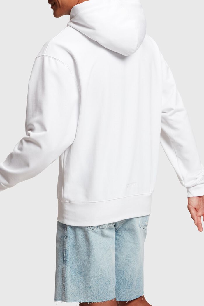 Denim Not Denim Hoodie mit Indigo Print-Detail