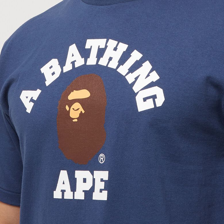 A Bathing Ape College Tee M C navy