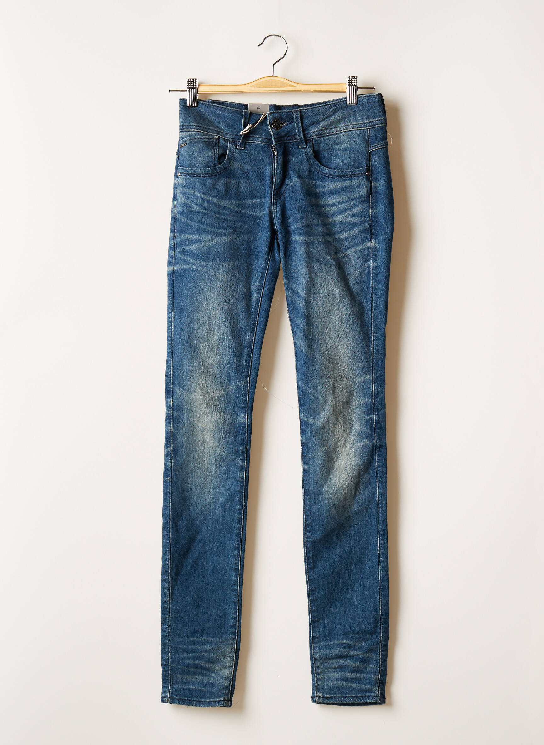 G Star Jeans Skinny Femme couleur bleu
