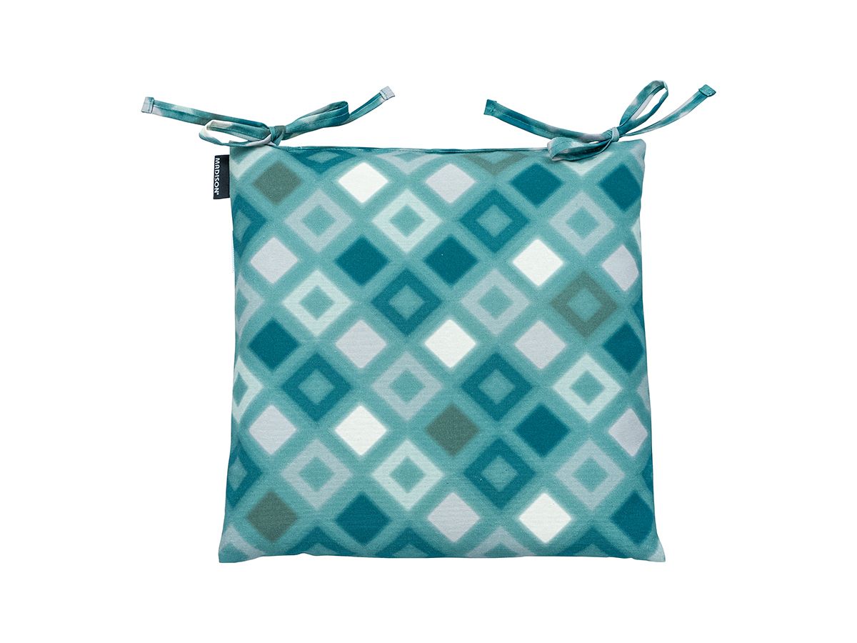 Madison Grids Sea Blue 46 x 46 Sitzkissen
