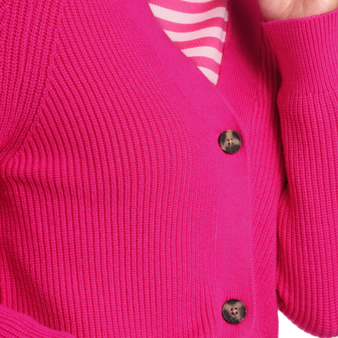 Damen Strickjacke mit V-Ausschnitt