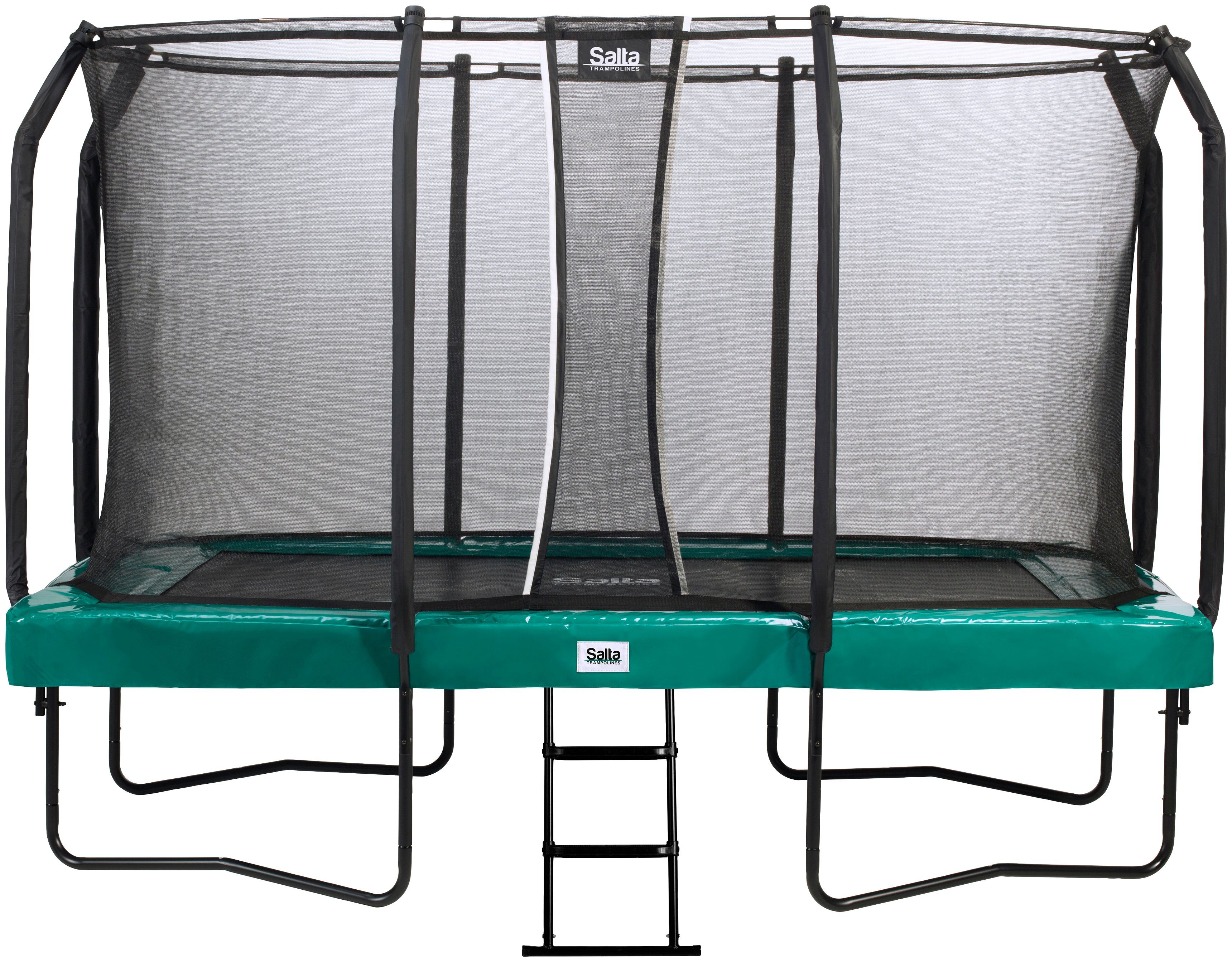 Salta Gartentrampolin First Class, BxL: 214x366 cm, mit Leiter, Schutzrand grün