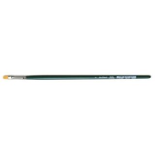 NOVA-Hobbypinsel flach, extrafeine goldfarbene Synthetikfasern 6