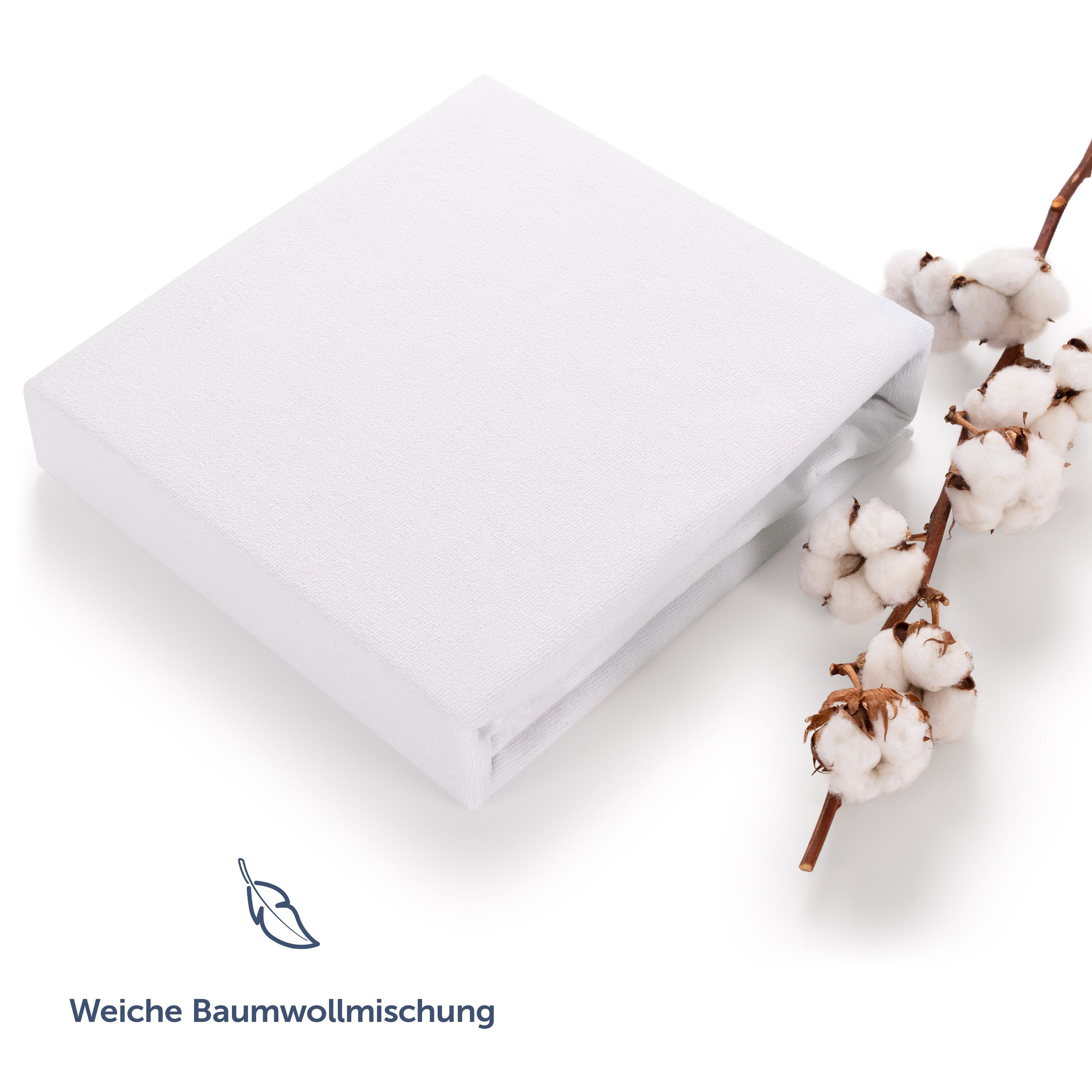 Matratzenschoner Wasserdichter Matratzenschoner - Atmungsaktive Matratzenauflage Blumtal, mit Spannfixierung - ohne Knistern, TESTSIEGER