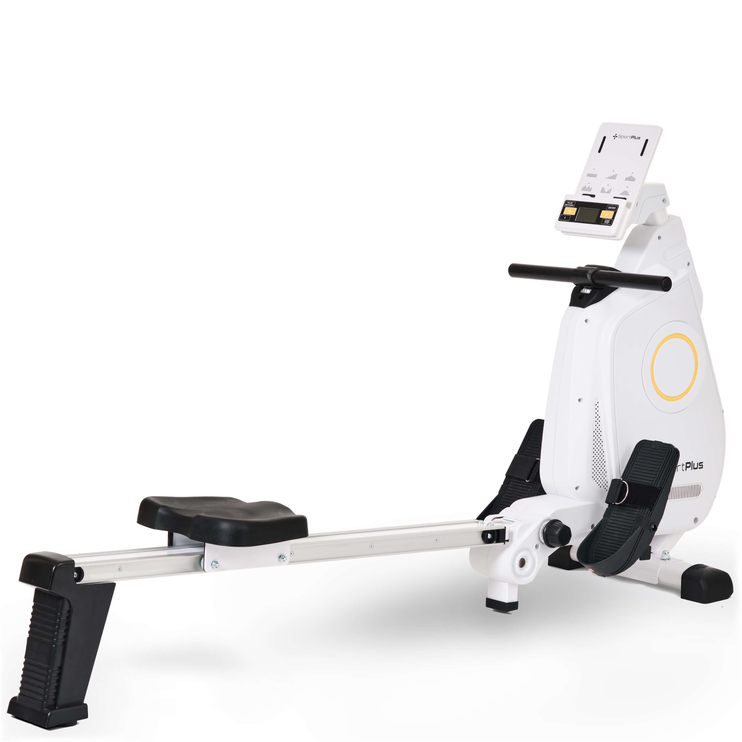 SportPlus Rudergerät SP-MR-030-W-iE, Rudergerät, klappbar, mit App-Steuerung, leises Magnetbremssystem