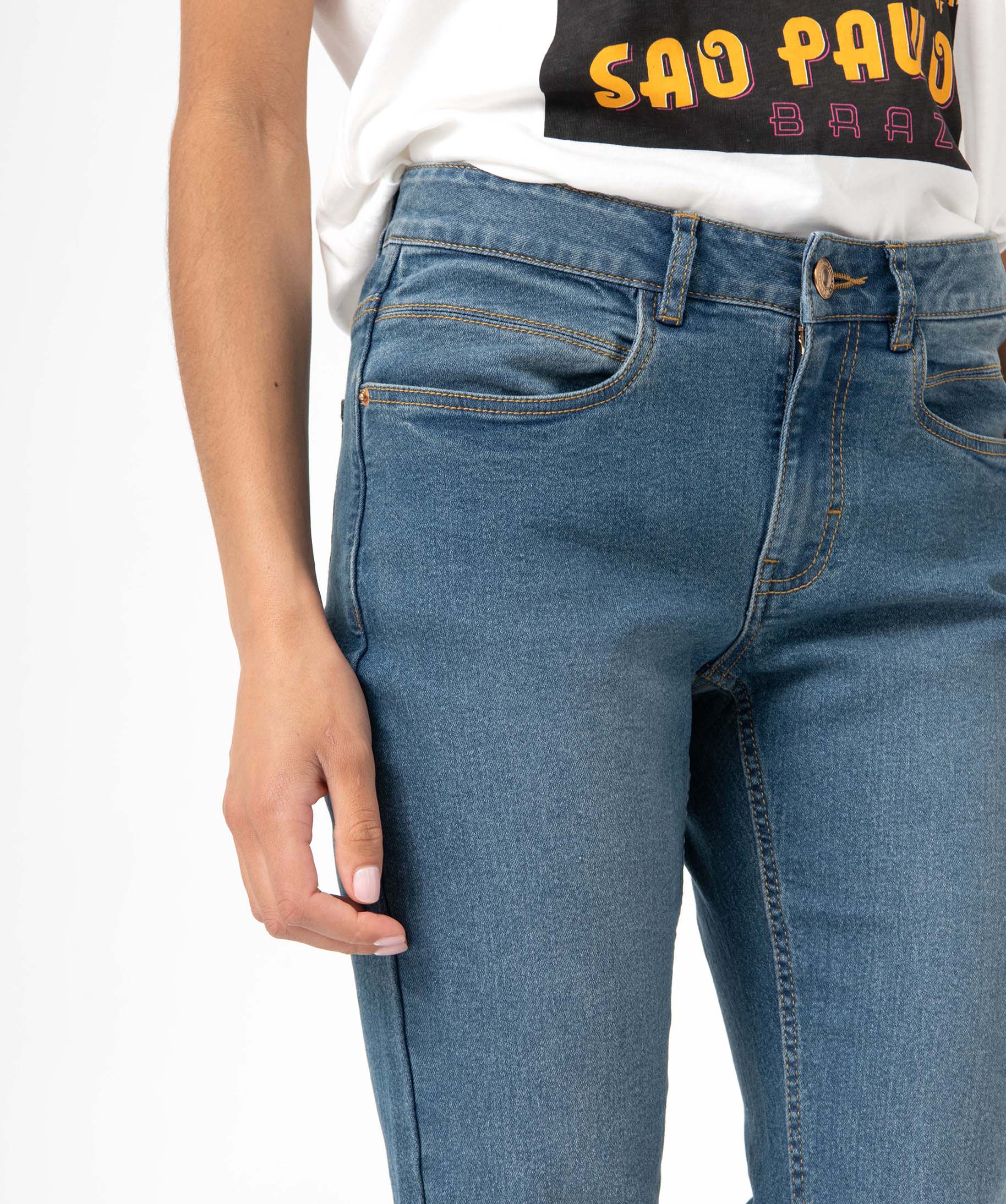 Jean femme coupe Regular – L26 stone | GEMO