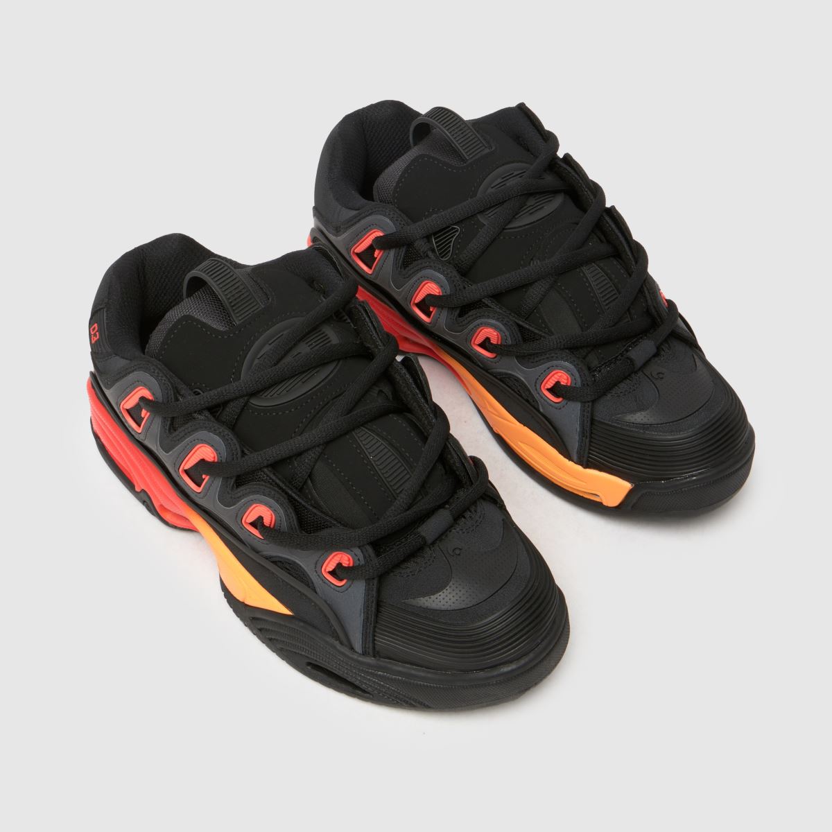 OSIRIS d3 2001 sportcipő fekete és narancssárga színben
