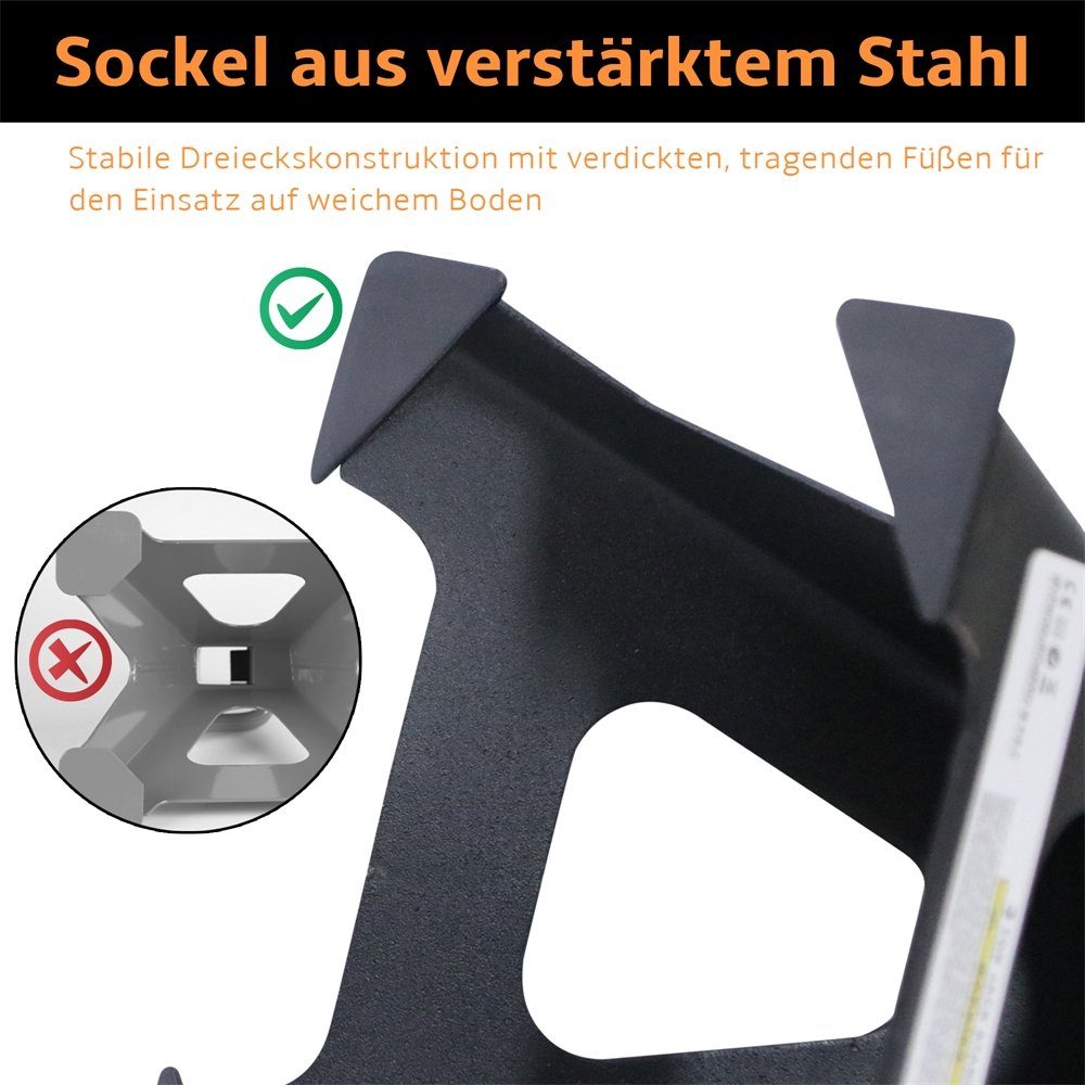 Melko Wagenheber Wagenheber 2er Set Unterstellbock 3000KG höhenverstellbar Stützböcke, max. Hubhöhe: 41,50 cm, Set, 2-tlg., 9 stufige Höhenverstellung dank Zahnstange