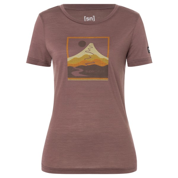 super.natural - Women's Trace Hill Tee - Merinoshirt