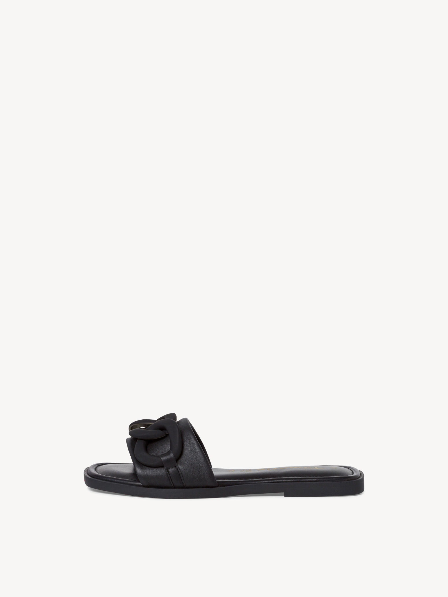 Mule en cuir - noir