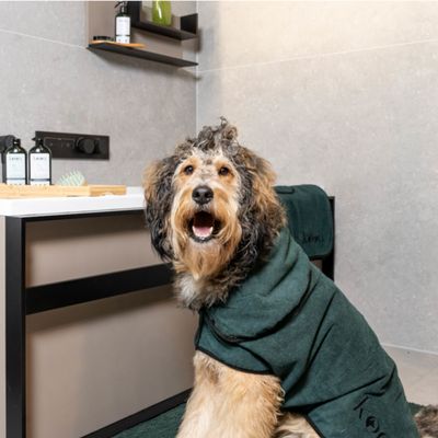kooa Deluxe Mikrofaser Hundebademantel