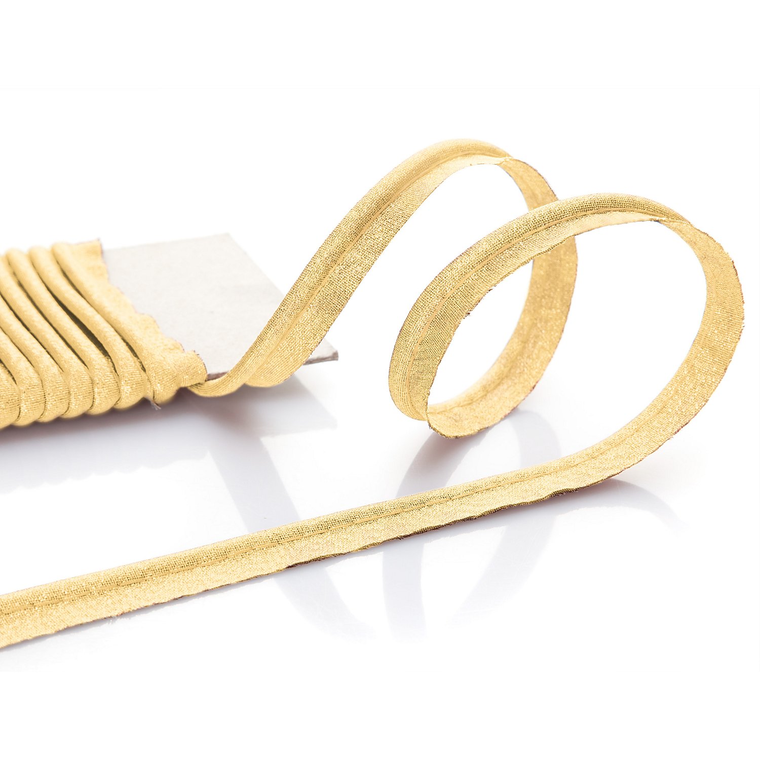 buttinette Paspelband, gold glitzernd, 4 mm Ø, 5 m