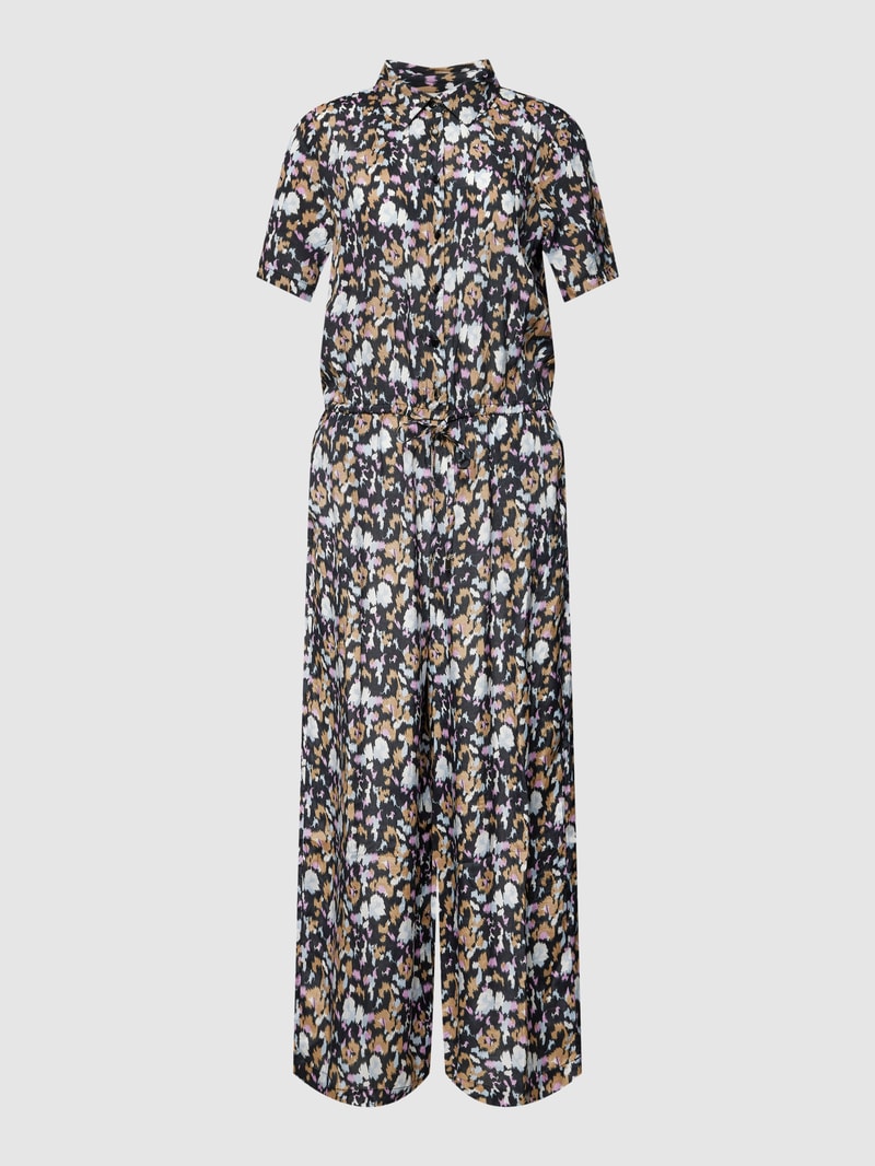 Jumpsuit mit Allover-Print Modell 'Gilla' in schwarz