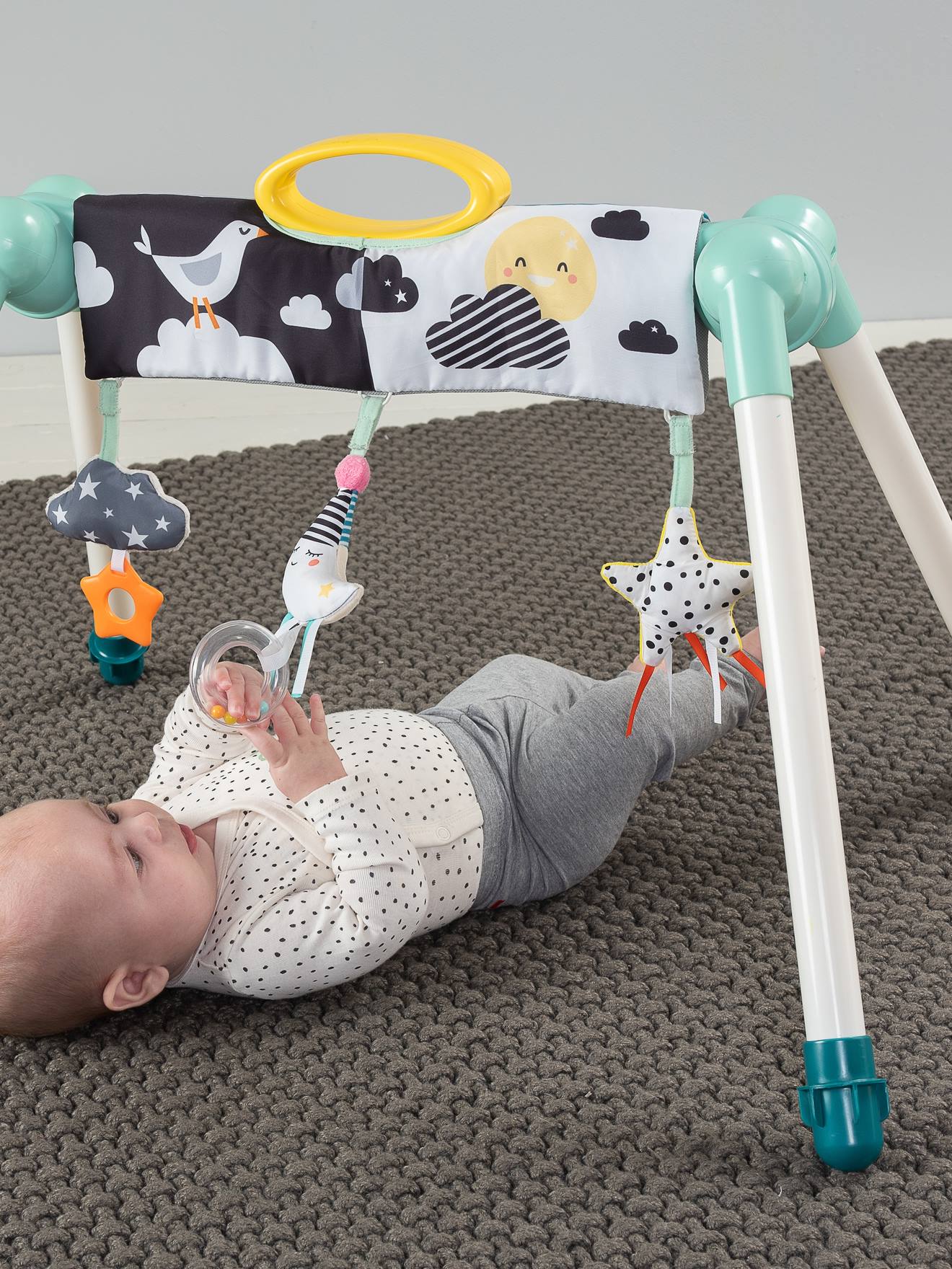 Portique d'éveil mini-lune TAFTOYS beige