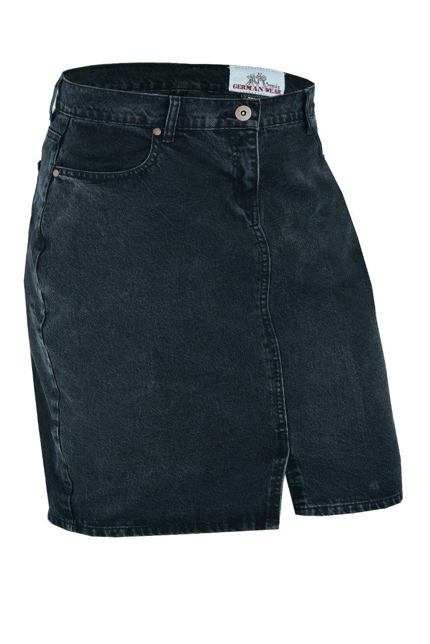German Wear Jeansrock Trend462R Midi Denim Denim Trendiger Midi Rock Jeansrock Denimrock Business Rock