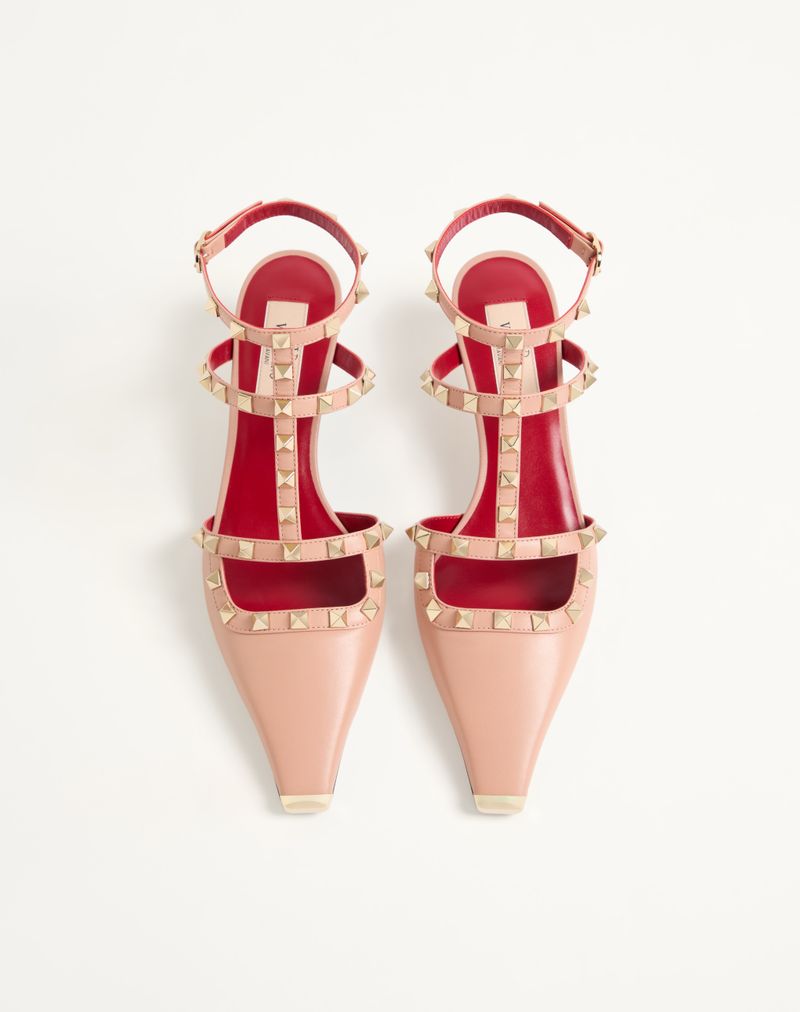 Rockstud Decote em Pele de Cabra 40mm