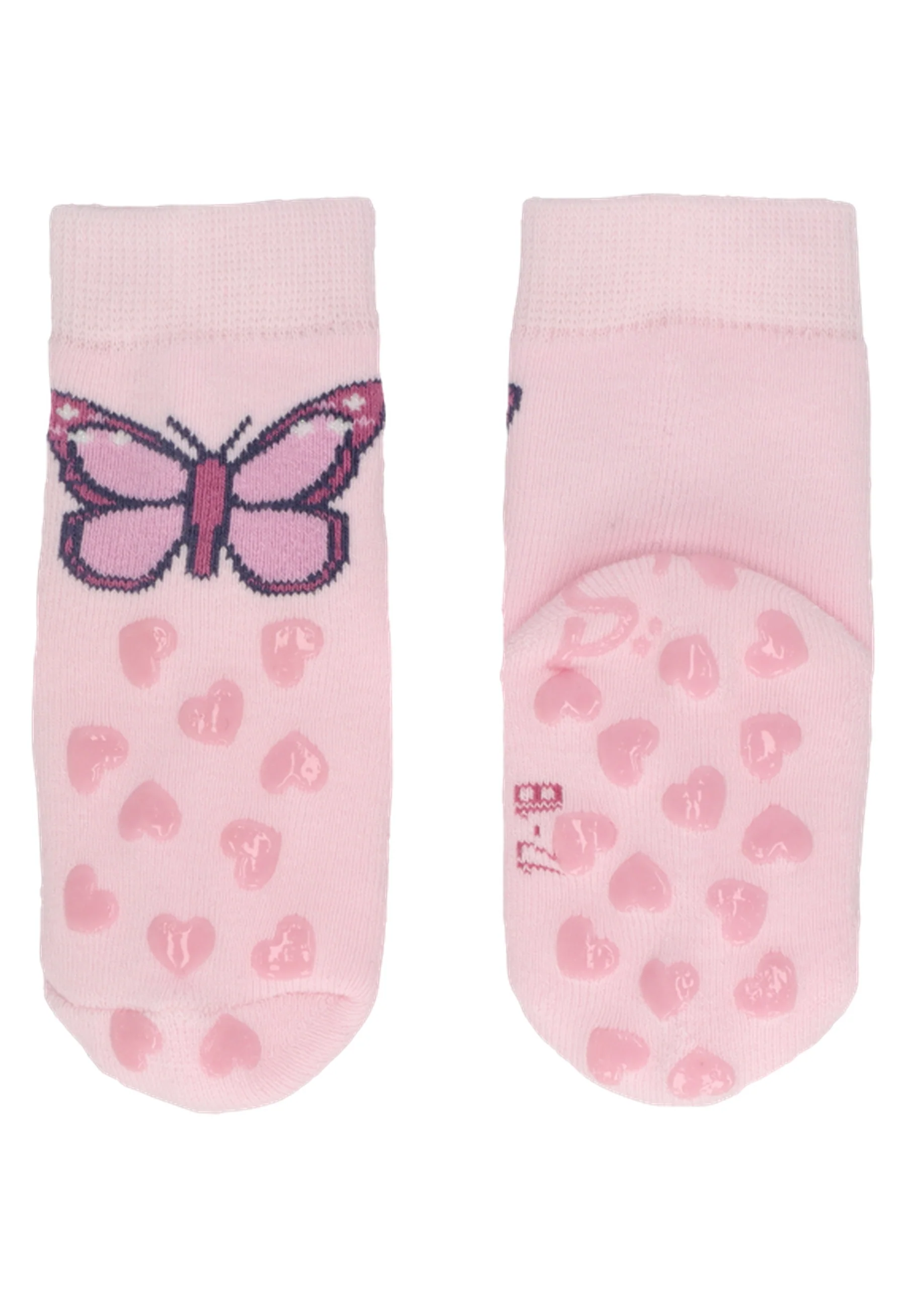 ABS Krabbelsocken im 2er Pack mit Motiv Schmetterling