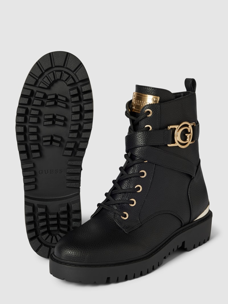 Boots in Leder-Optik Modell 'ODANNA' in schwarz