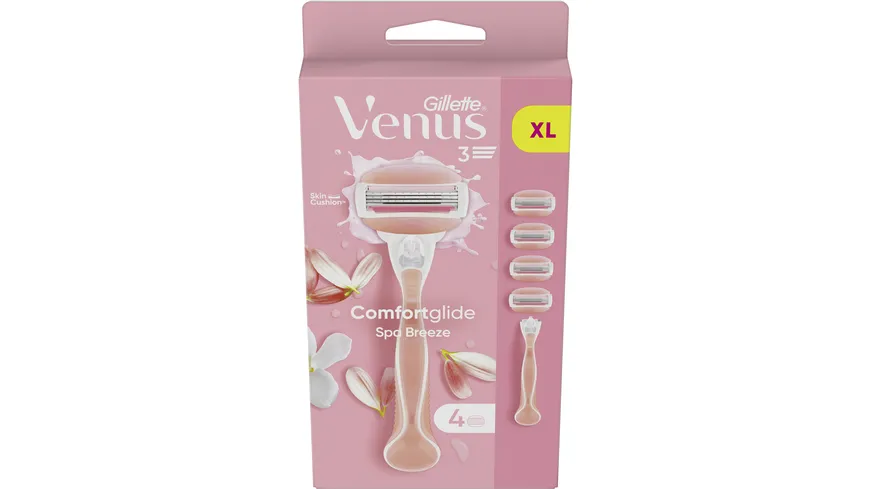 Gillette Venus Klingen + Rasierer Comfortglide Spa Breeze
