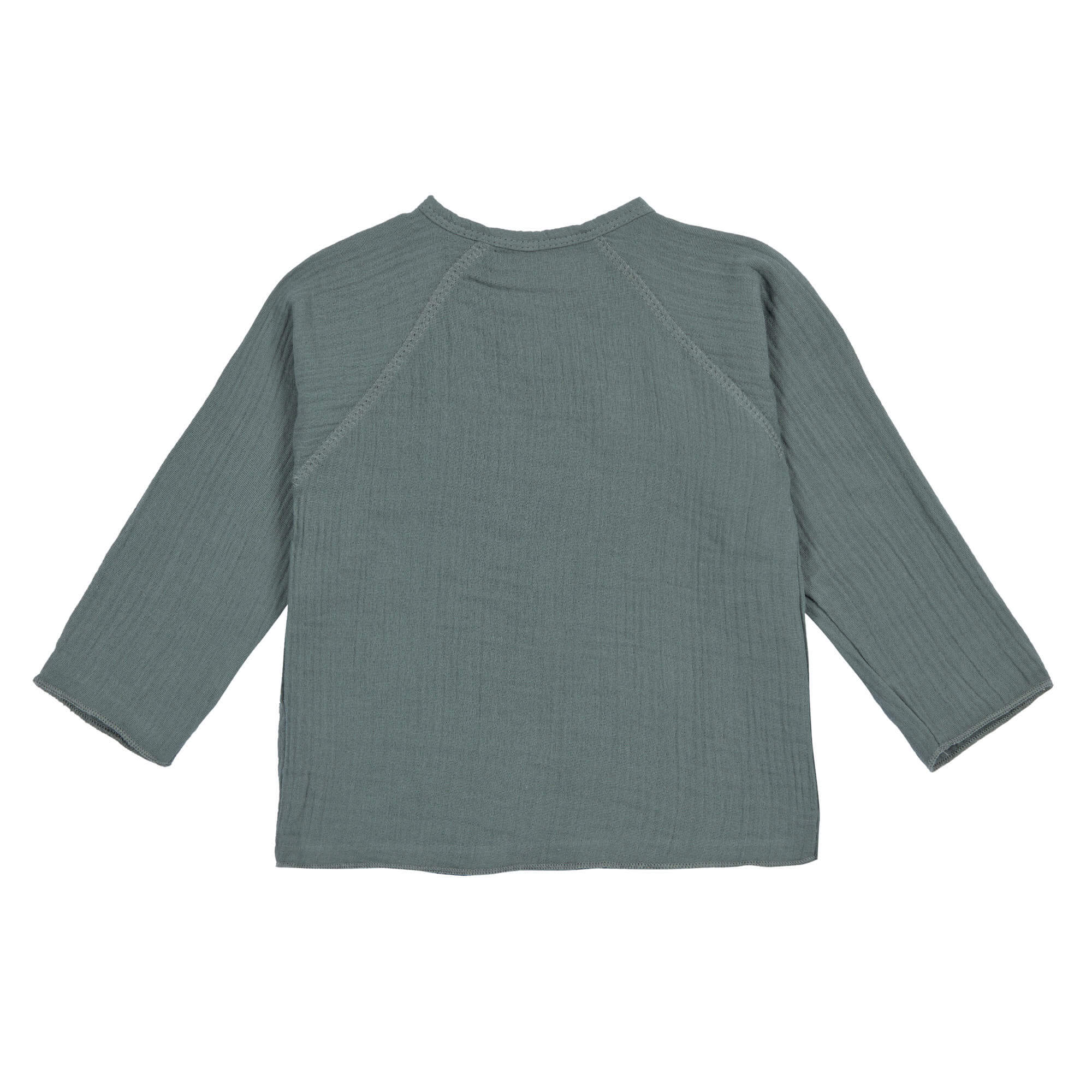 Musselin Wickelshirt - Bio Baumwolle, Petrolgrün