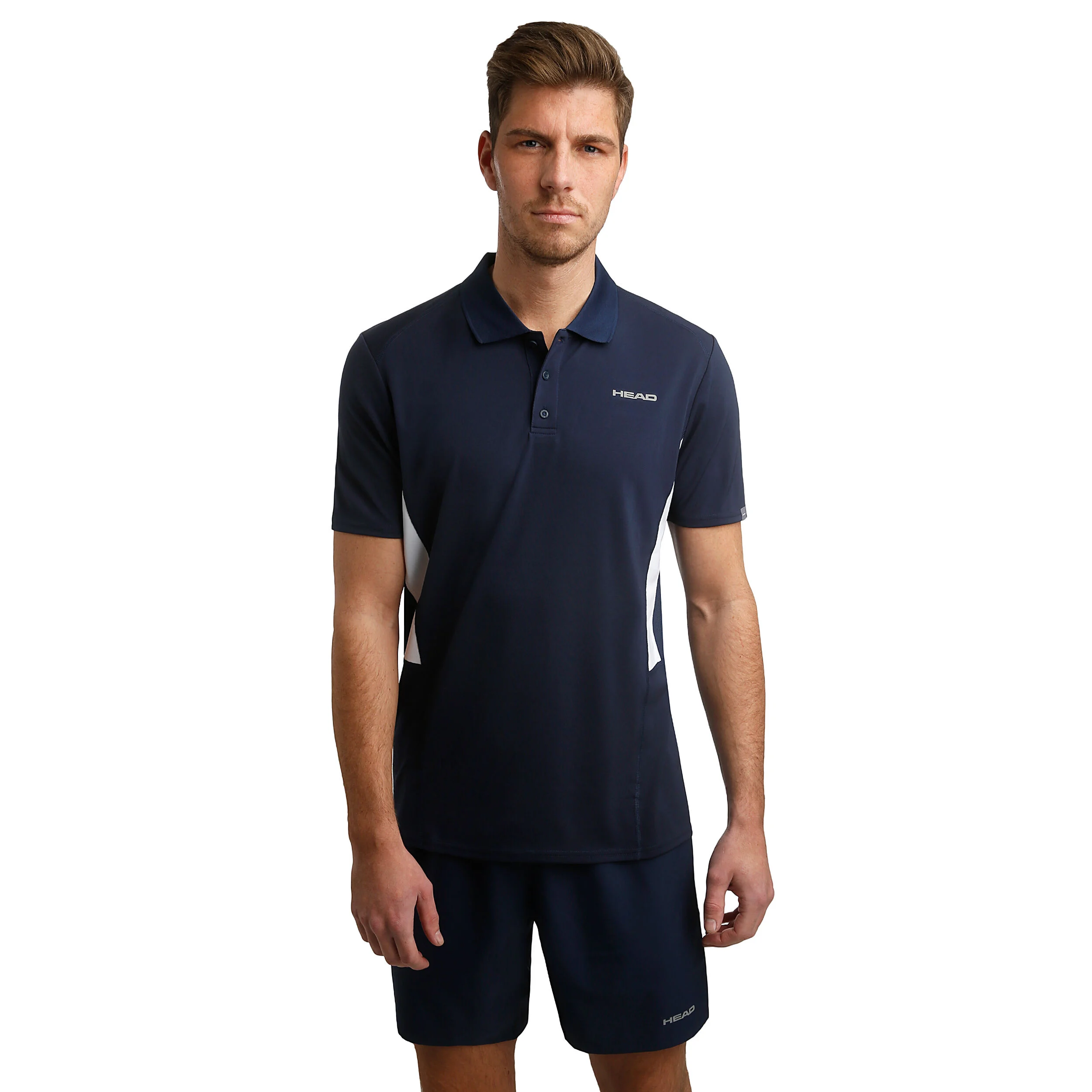 Club 7in Shorts Herren - Dunkelblau, Silber