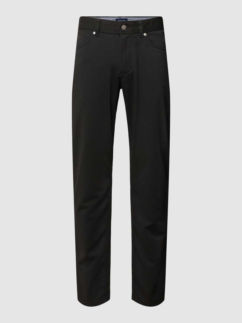 Hose mit Viskose-Anteil im 5-Pocket-Design in schwarz