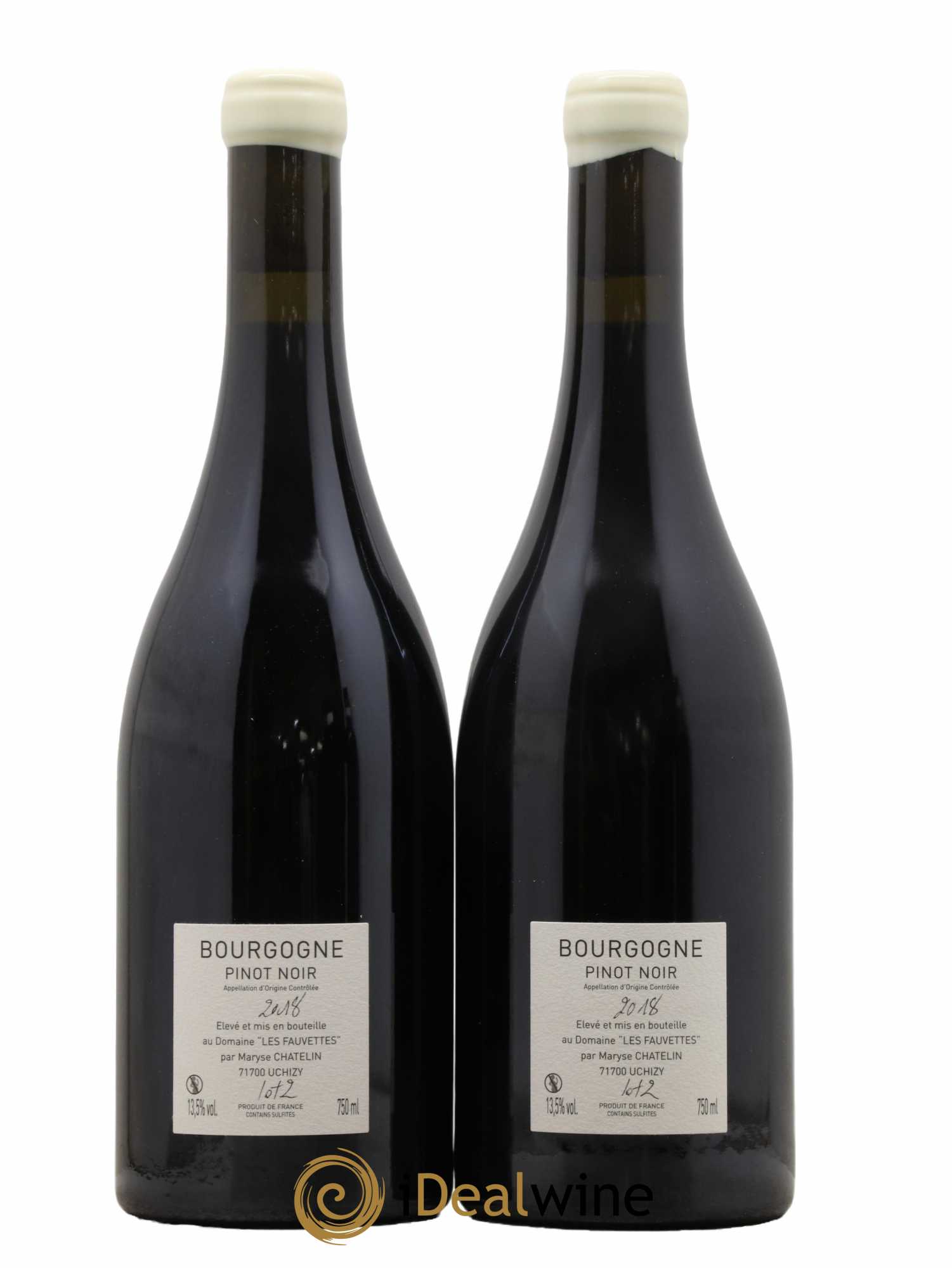 Bourgogne De L'Aube À L'Aube Les Fauvettes (Domaine)  2018 - Lot de 2 Bouteilles
