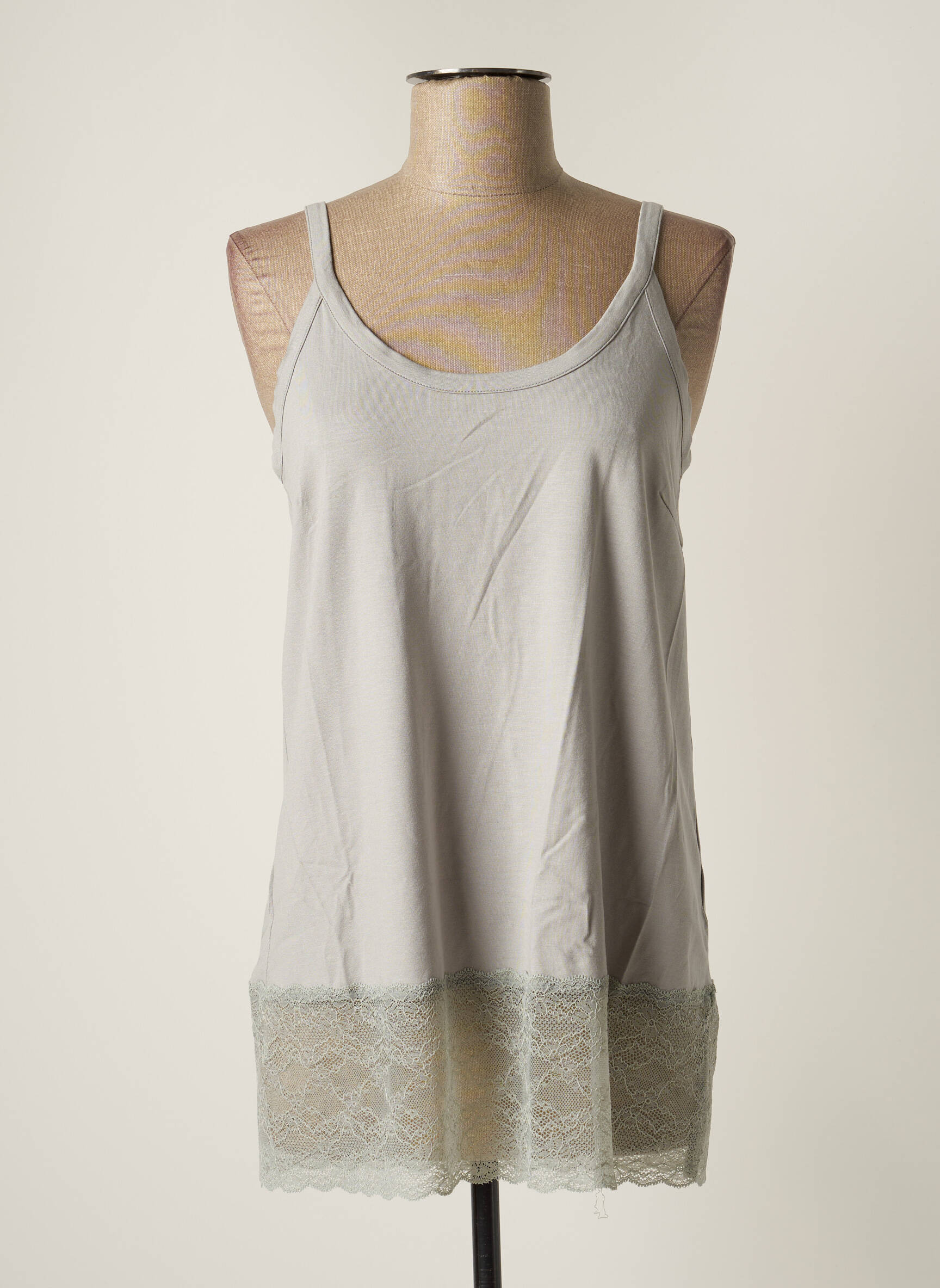 Lauren Vidal Tuniquemanchelongue Femme couleur gris