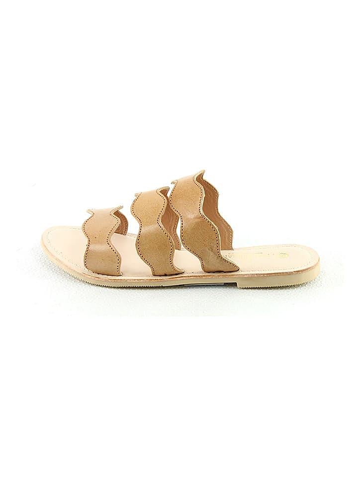Manoukian shoes Leder-Pantoletten 