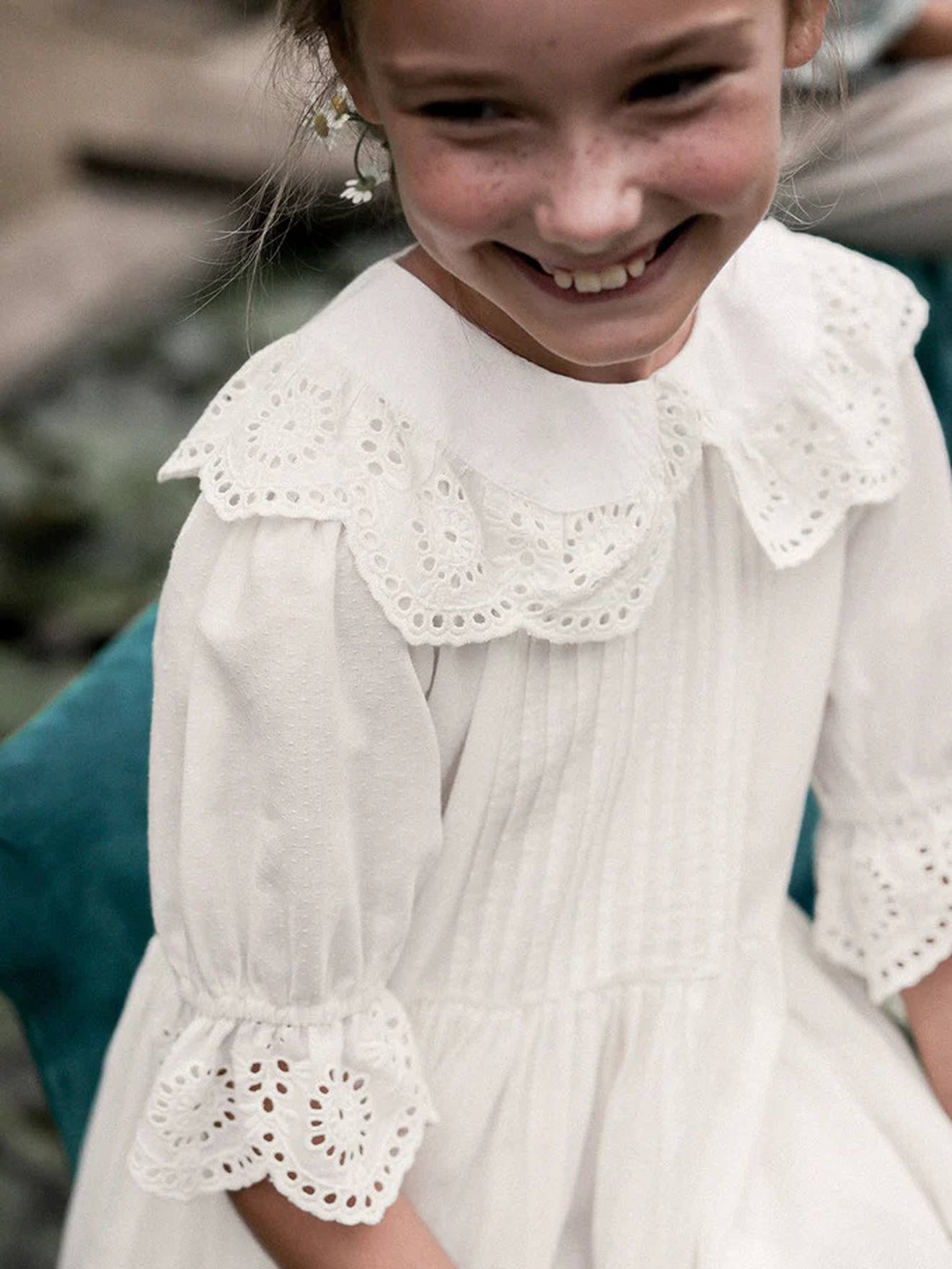 Cyrillus Festliches Mädchen Kleid ADELINE CYRILLUS - weiß