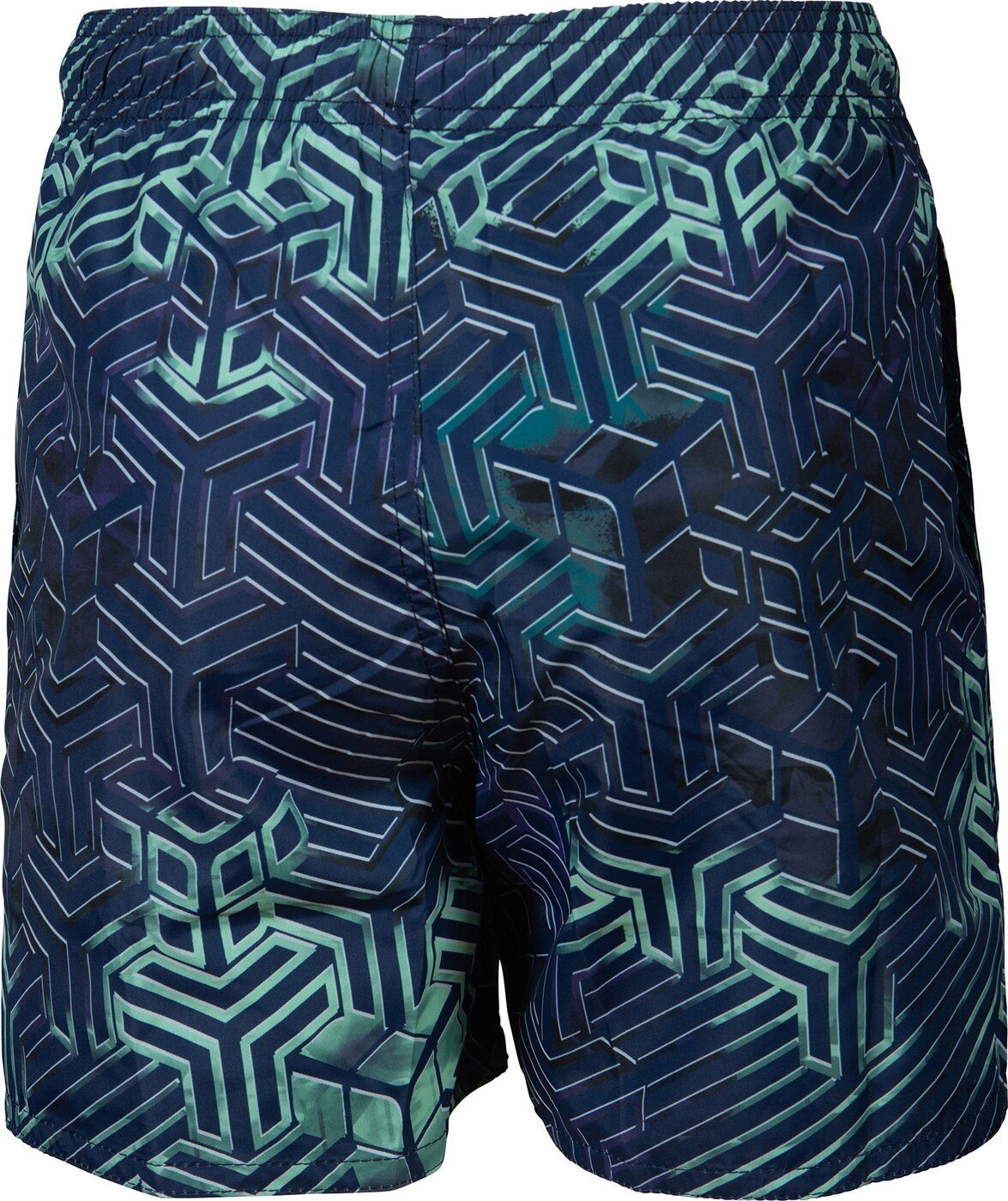 Arena Badehose BOYS BEACH BOXER ALLOVER 660 GREEN LAKE MULTI