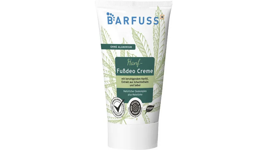 BARFUSS Fußdeo Creme Hanföl & Salbei 75 ml
