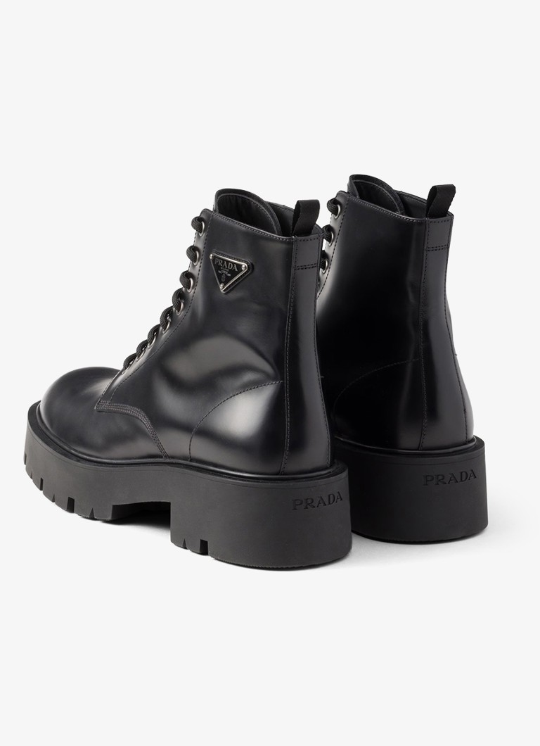 Prada  Veterboot van leer
