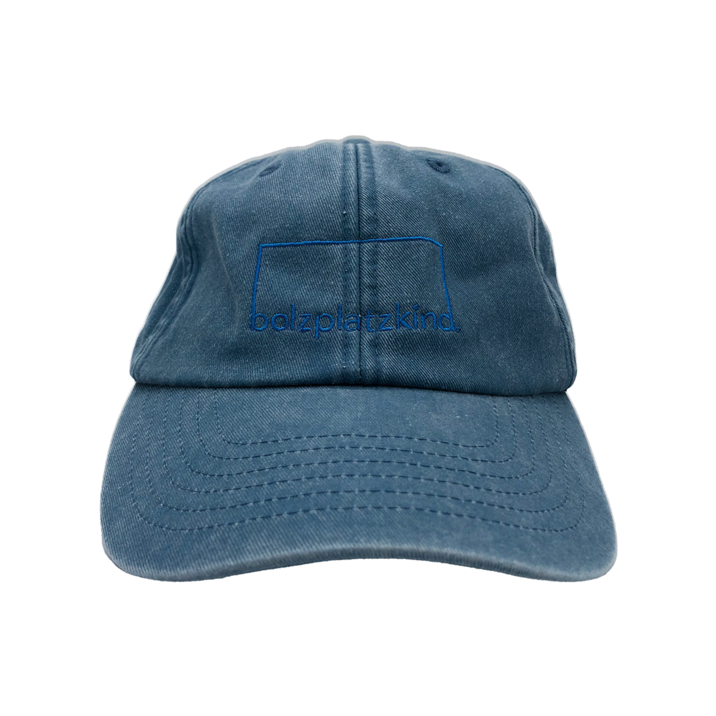 Bolzplatzkind Hipster Cap Jeans Blau