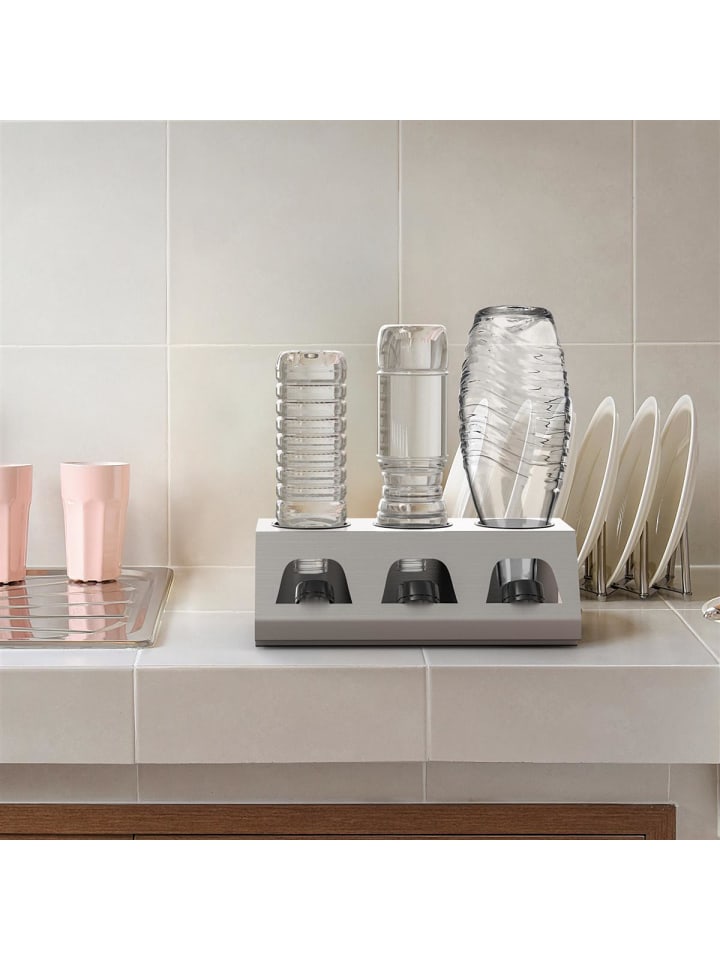 Intirilife Abtropfgestell Flaschenständer in Silber günstig kaufen onesize