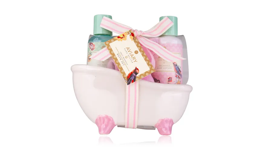 Accentra Badeset Aviary in Keramik-Badewanne Geschenkpackung