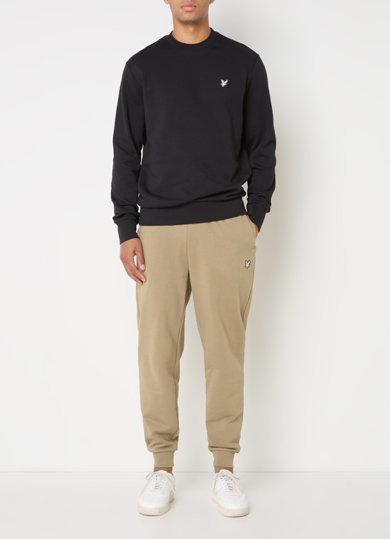 Pulover Lyle & Scott din bumbac organic cu logo brodat.