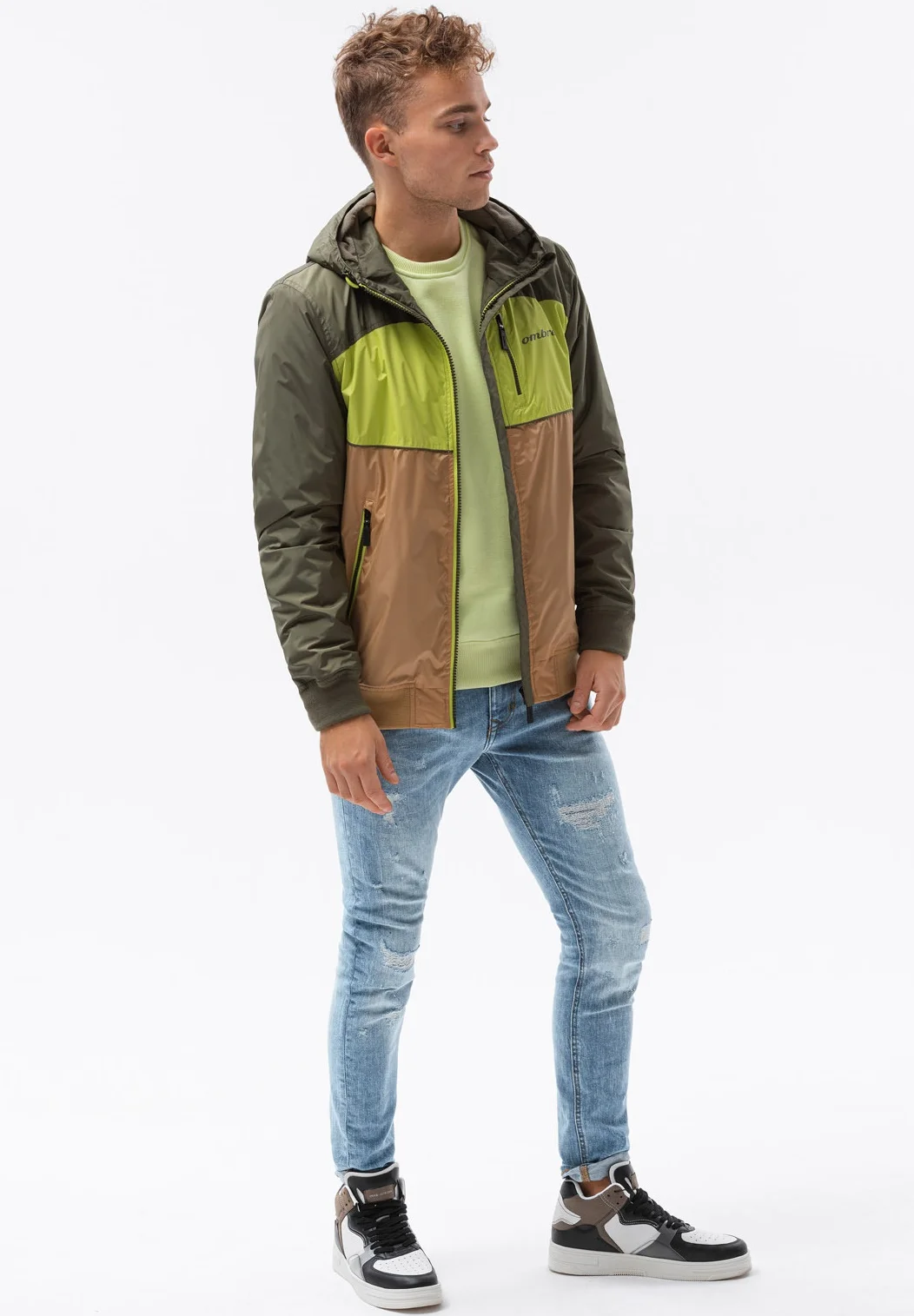 Chaqueta de entretiempo ombré