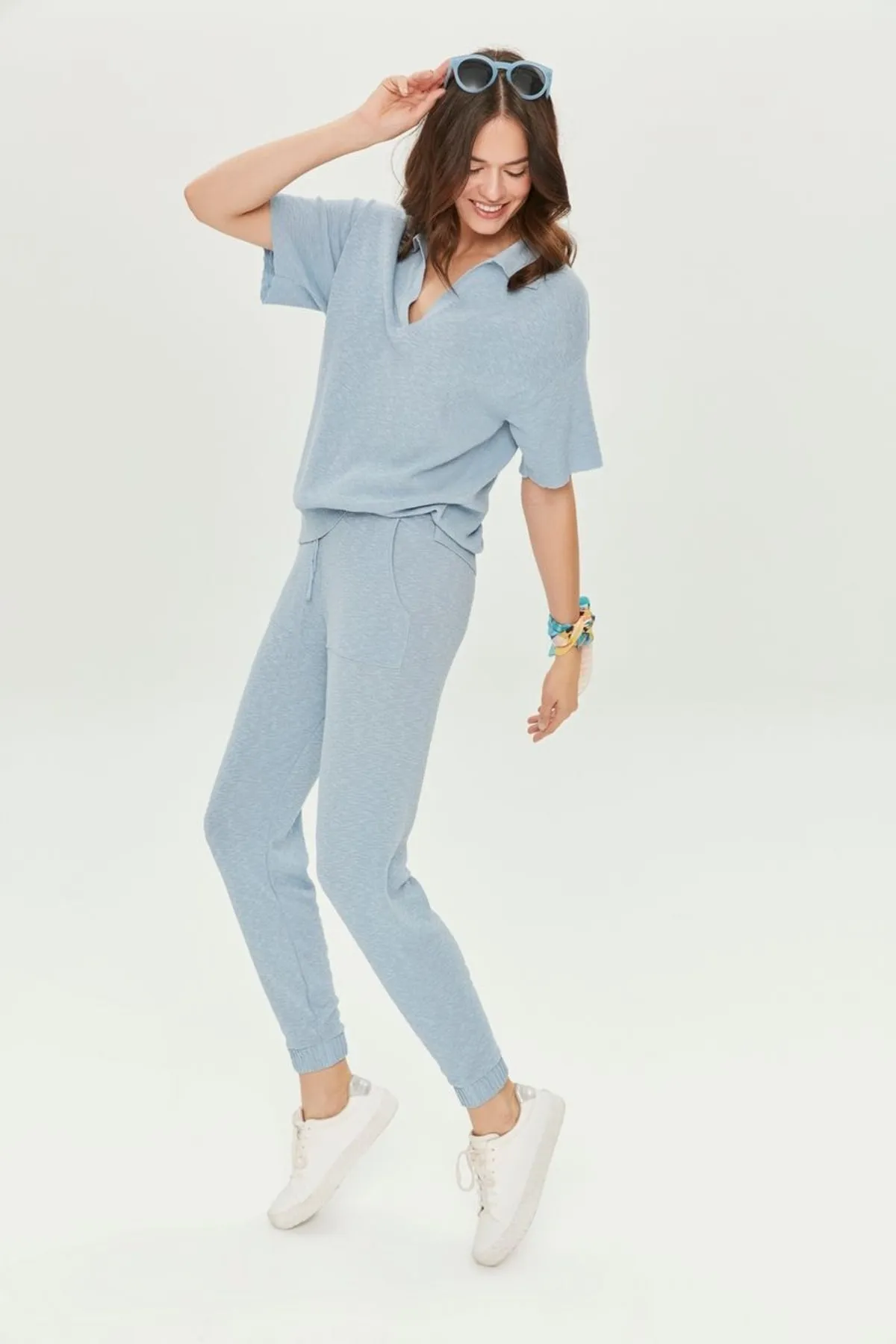 JOIN US  Basic-Strick-Jogginghose mit Taschendetail