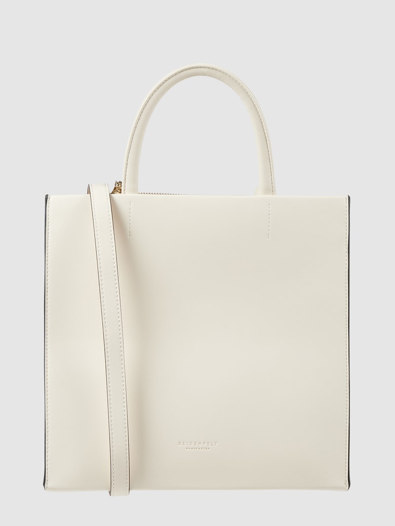 Handtasche in Leder-Optik Modell 'Bente' in ecru